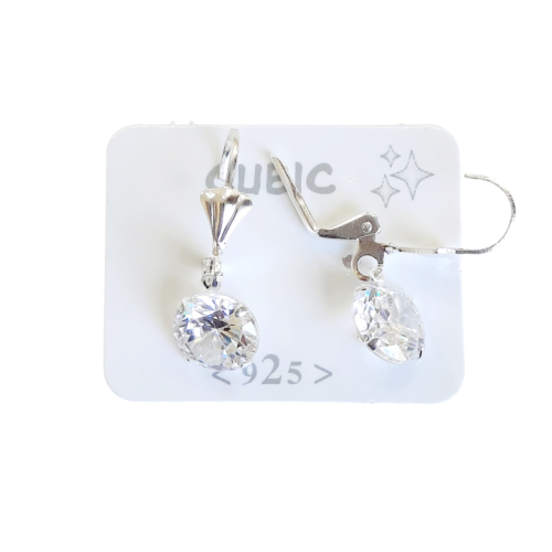 Aro Plata 925 Colgante Cubic