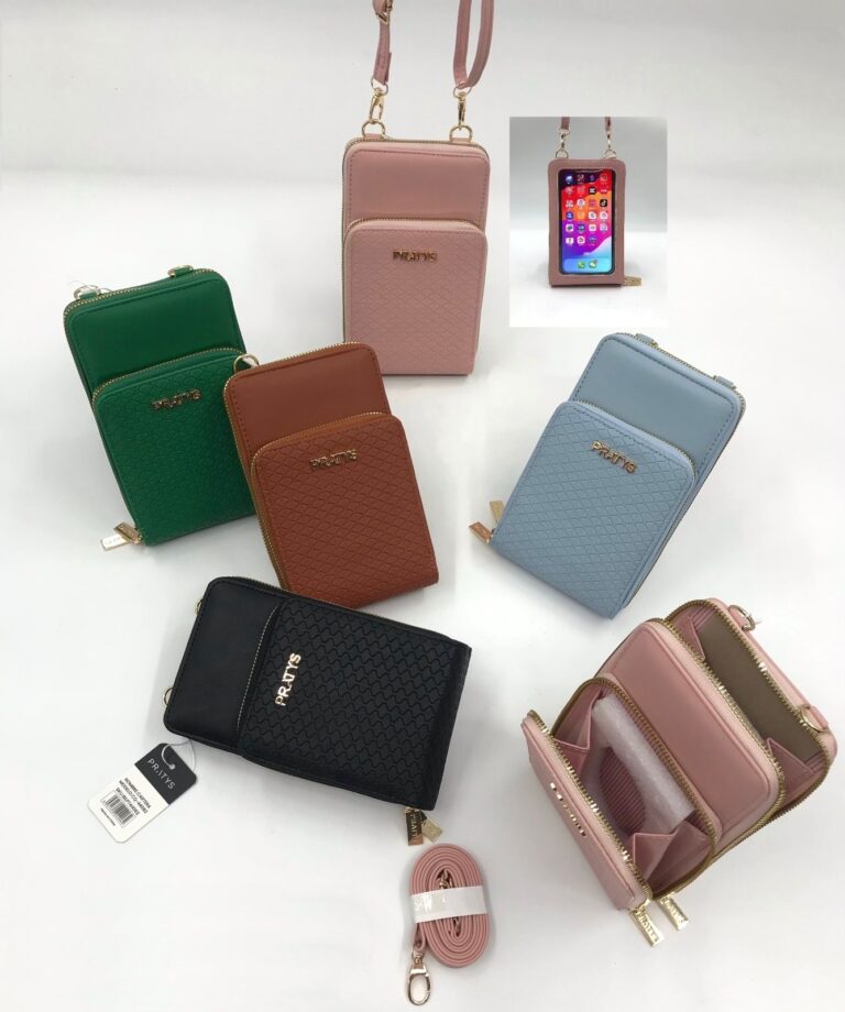 Cartera morral porta celular simil cuero