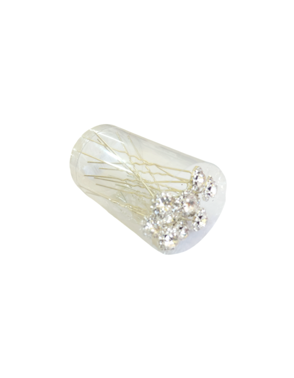 Horquilla de strass p/peinado x12