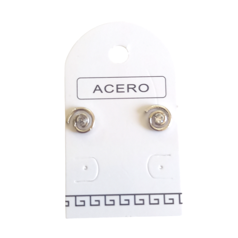 Aro AQ  espiral c/strass