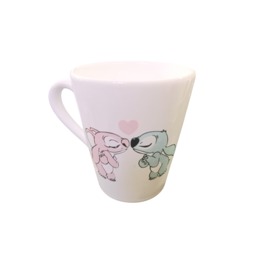 Taza blanca deco