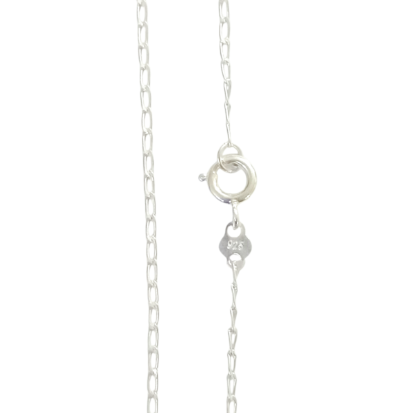 Cadena plata 925 grumet larga 45x45