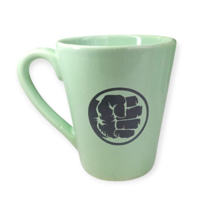 Taza Ceramica blanca con decoración Superheroes