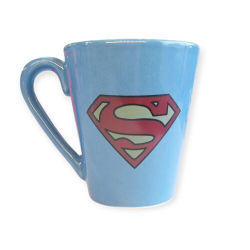 Taza Ceramica blanca con decoración Superheroes