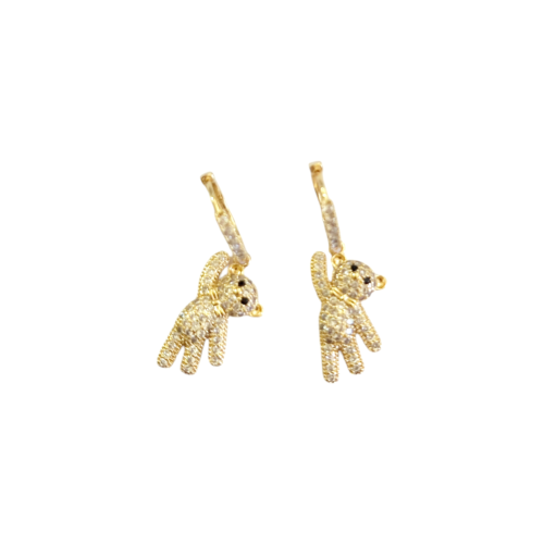 Aro AQD argollita c/osito todo strass