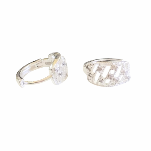 Aro Plata línea exclusiva con CUBIC