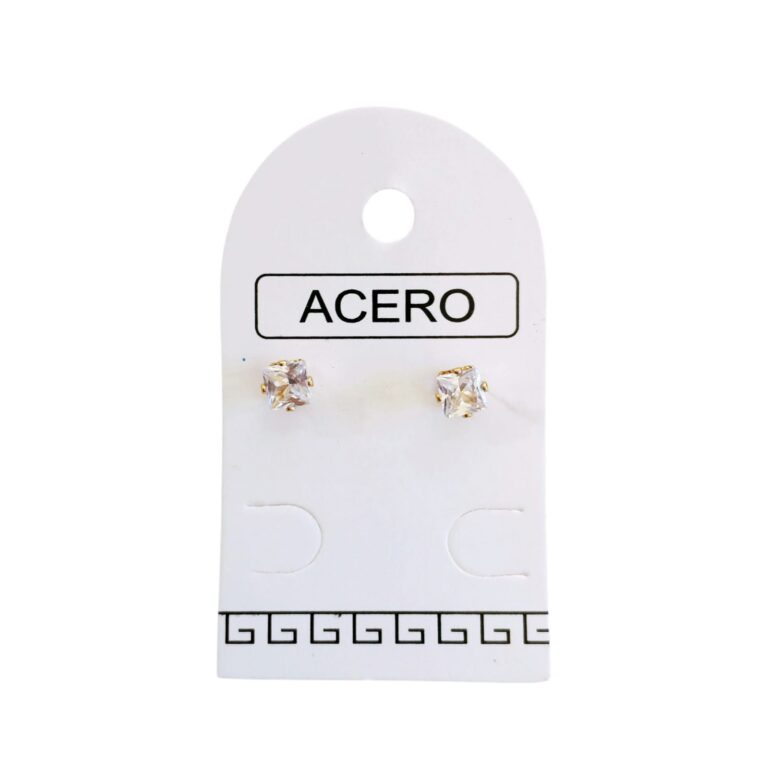 Aro AQ Dorado cubic cuadrado 4mm
