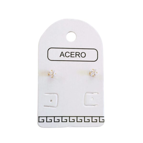 Aro AQ Dorado cubic cuadrado 3mm