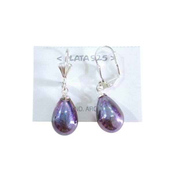 Aro Plata 925 Colgante gota