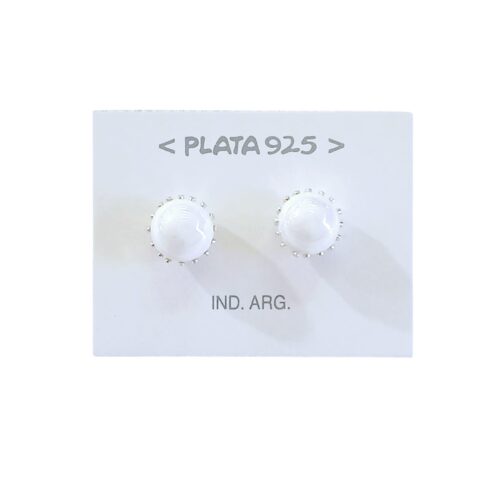 Aro Plata Perla Engarzada 8mm