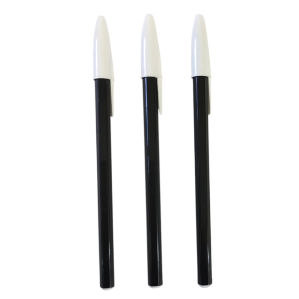 Bolígrafo RAIA Negro trazo grueso 1mm x3u.