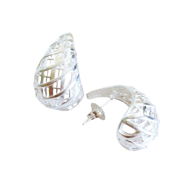 02101280-3 Aro Plata 925 Moda Chunky