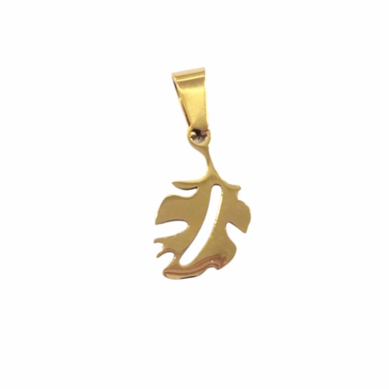 Dije AQ dorado hoja