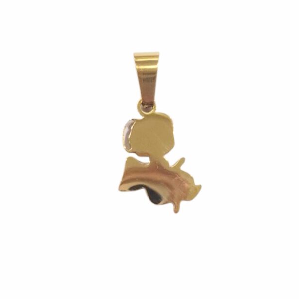 Dije AQ dorado angelito
