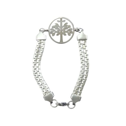 Pulsera AQ doble c/dije