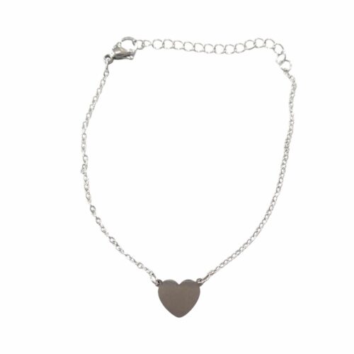 Pulsera AQ espejito fina con dije