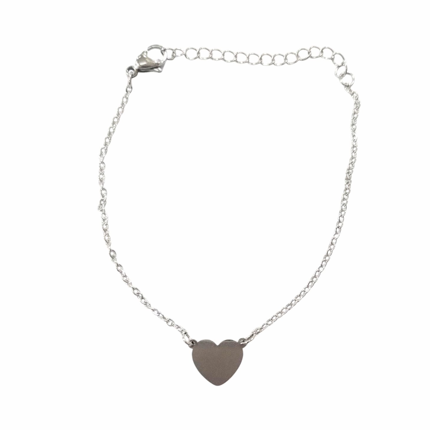 Pulsera AQ espejito fina con dije