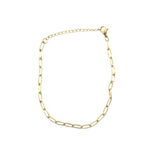 Pulsera AQ Dorado eslabón mediano