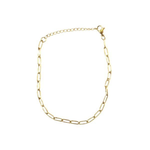 Pulsera AQ Dorado eslabón mediano