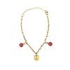 Pulsera AQ Dorado con dijes