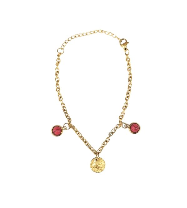 Pulsera AQ Dorado con dijes