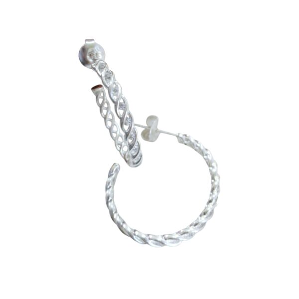 Aro Plata 925 Moda Chunky