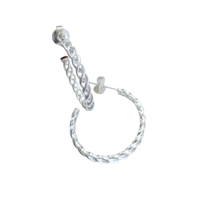 Aro Plata 925 Moda Chunky