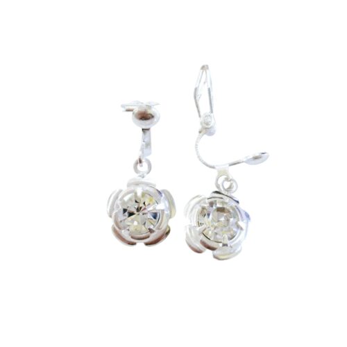 Aro Plata 925 Clip Flor
