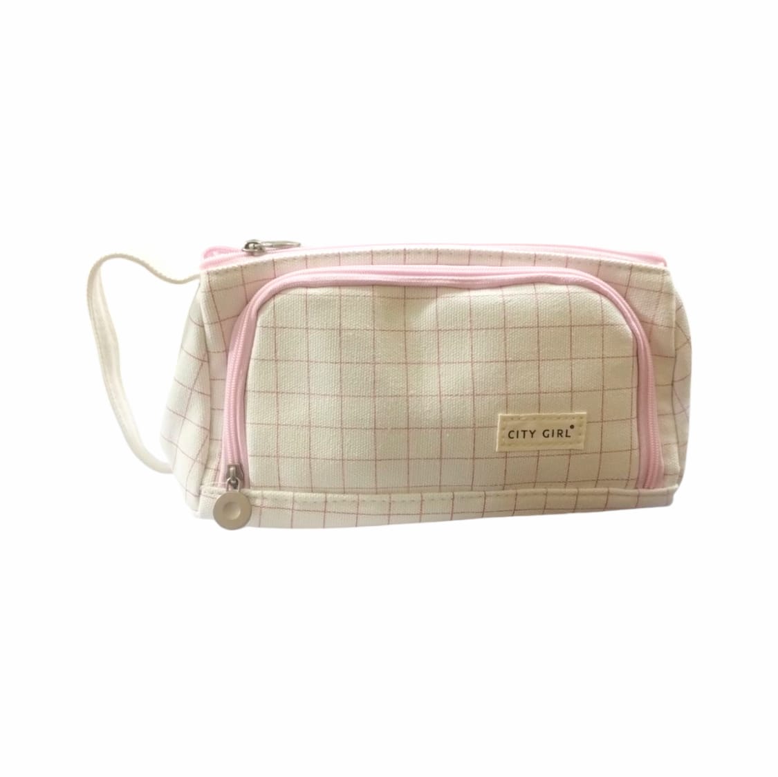 Cartuchera blanco c/rosado