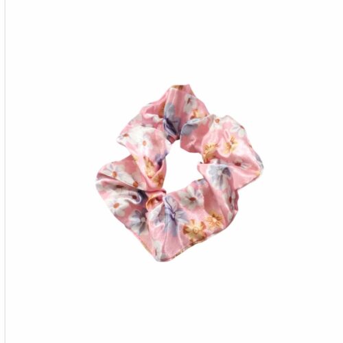 Scuncy floreado rosa
