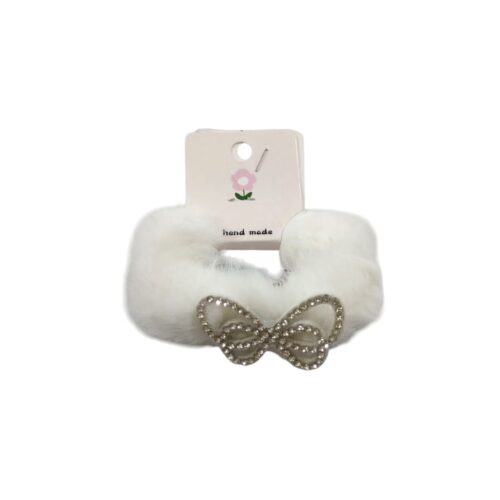Colero peluche c/moño strass