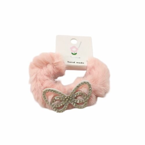 Colero peluche c/moño strass