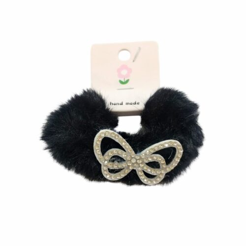 Colero peluche c/moño strass