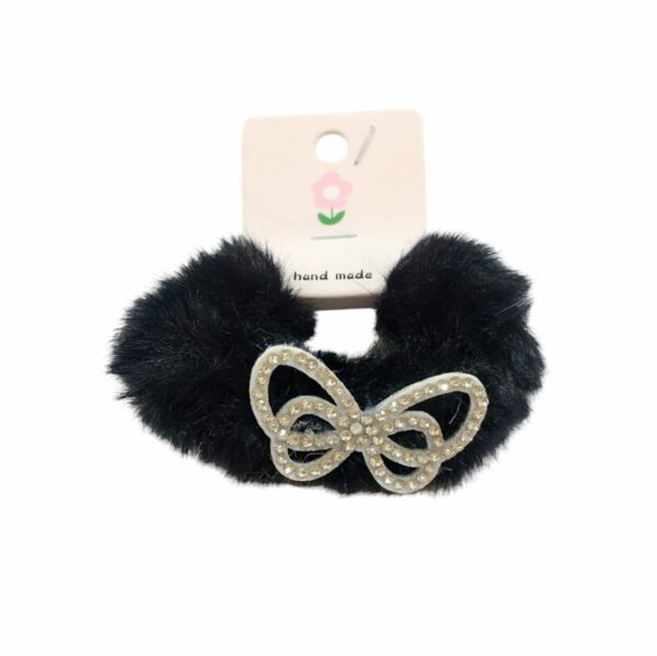 Colero peluche c/moño strass