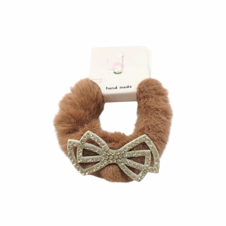 Colero peluche moñito c/strass