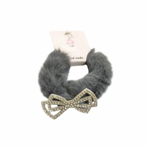 Colero peluche moñito c/strass