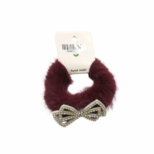 Colero peluche moñito c/strass