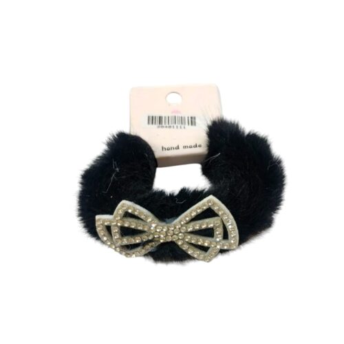 Colero peluche moñito c/strass