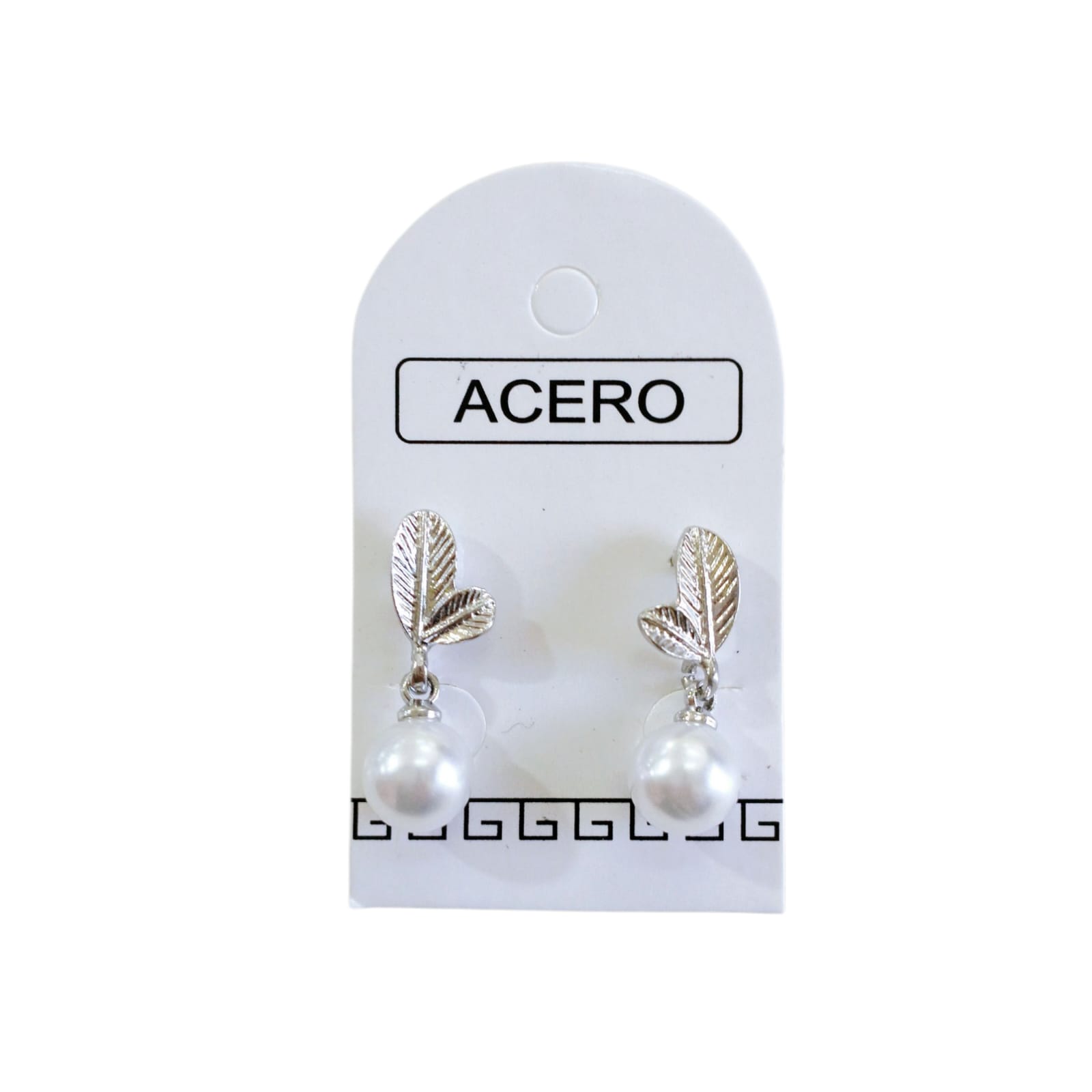 Aro AQ hojita c/perla