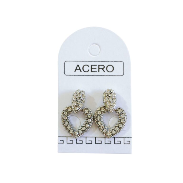 Aro AQ corazón móvil c/Strass