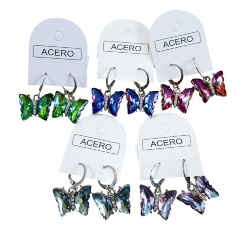 aro AQ Argollita Mariposa Swarovsky