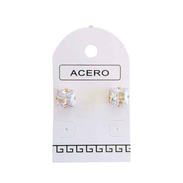 Aro AQ Dorado cubic cuadrado 7mm