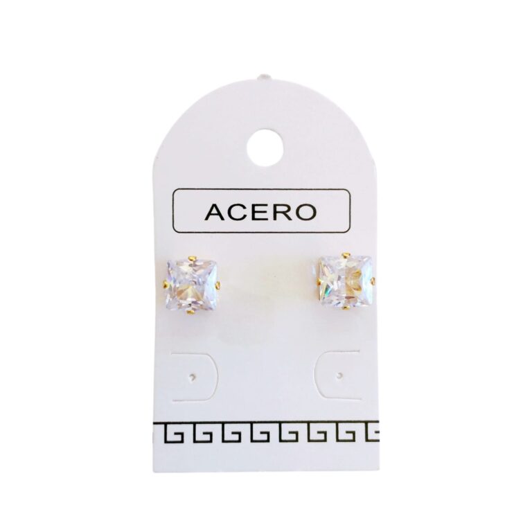 Aro AQ Dorado cubic cuadrado 7mm
