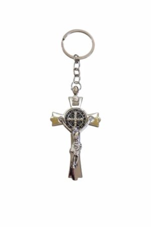 Llavero cruz c/Cristo +6