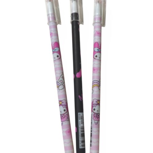 Lapicera borrable x3u. negra