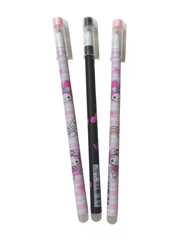 Lapicera borrable x3u. negra