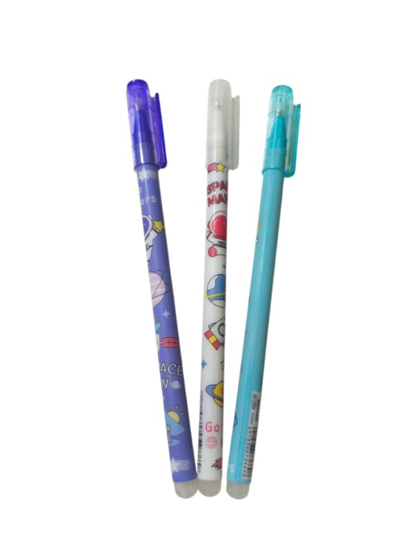 Lapicera borrable x3u. negra