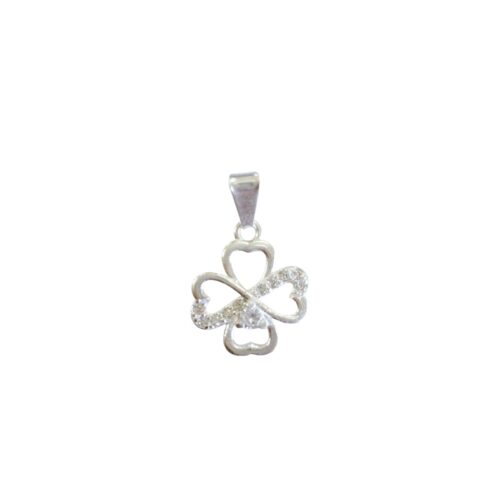 Dije Plata 925 Trebol Cubic