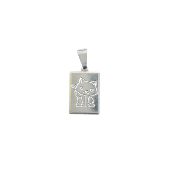 Dije Plata 925 Chapa Gato
