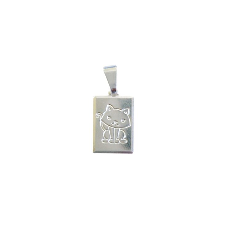 Dije Plata 925 Chapa Gato
